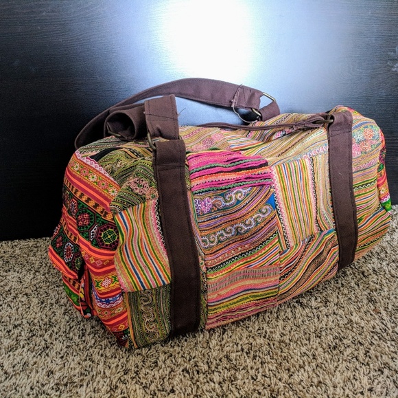 boho overnight bag